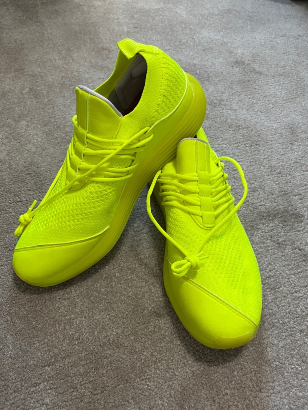 Lane-Eight Sneakers Electric Bright Yellow Size 9.5 women’s  ART AD1034 like New